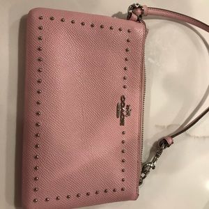 Coach wristlet pink like new mint bought at Macy’s